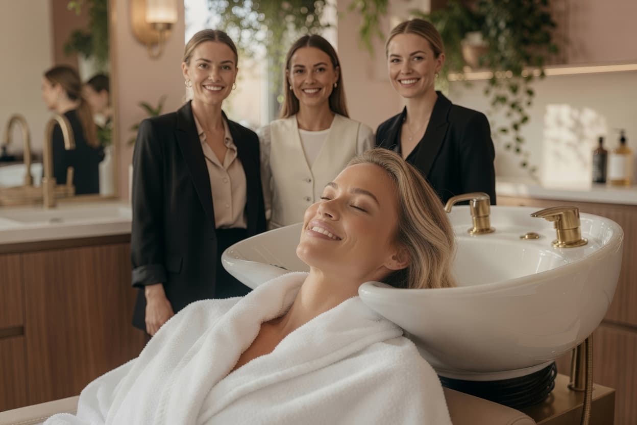 The stylists, colourists and therapists behind Maison Lumière, here to make you feel wonderful.